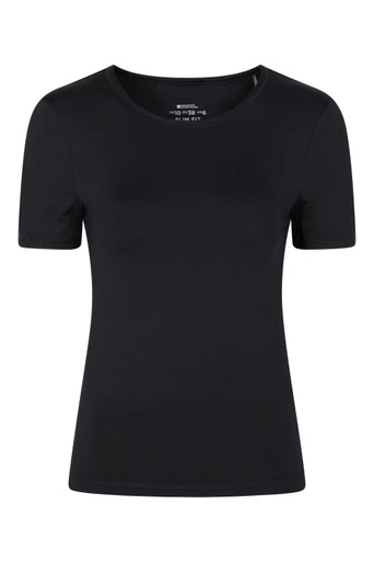 Slim Fit Womens Active Tee - Black