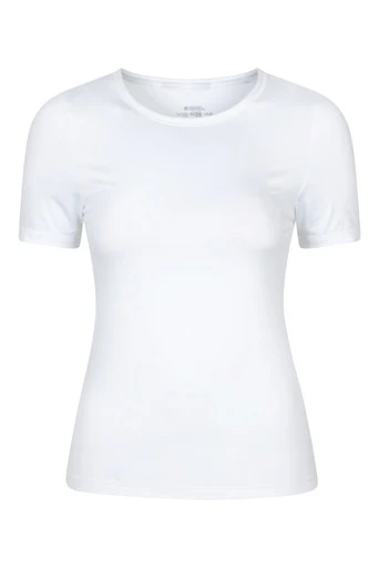 Slim Fit Womens Active Tee - White