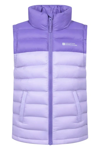 Colourblock Seasons Kids Padded Gilet - Purple
