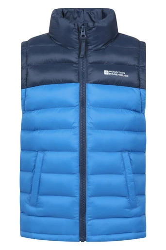 Colourblock Seasons Kids Padded Gilet - Dark Blue