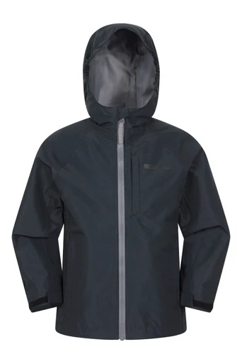 Forest Shield Kids Waterproof Jacket - Black