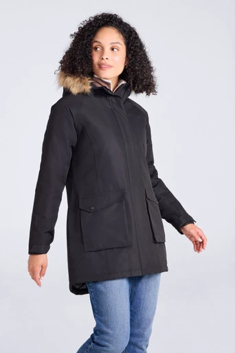 Tarka II Womens Long Insulated Waterproof Jacket - Black