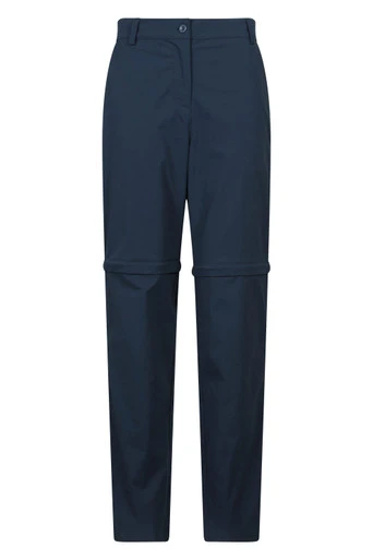Delta Stretch Womens Zip Off Trousers - Navy