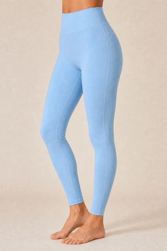 247 Essential Womens Leggings - Sky Blue