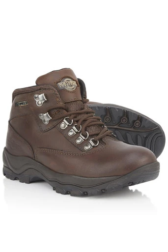Peak Womens Leather Waterproof Walking Boots - Waxy Brown