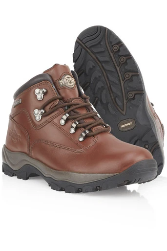 Inuvik Mens Leather Waterproof Hiking Boots - Brown