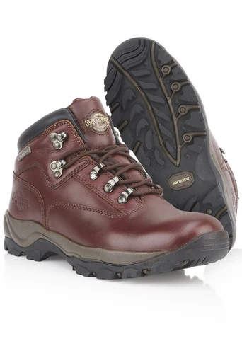 Inuvik Mens Leather Waterproof Hiking Boots - Oxblood