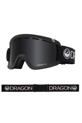 D2 Unisex Snow Goggles - Black/Dark Smoke