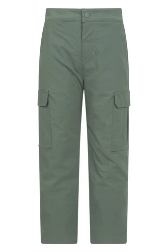 Kids Winter Delta Stretch Fleece Lined Trousers - Khaki