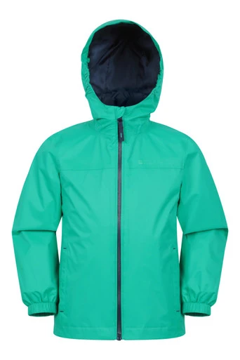 Veste imperméable pour enfants Torrent - Vert Vif