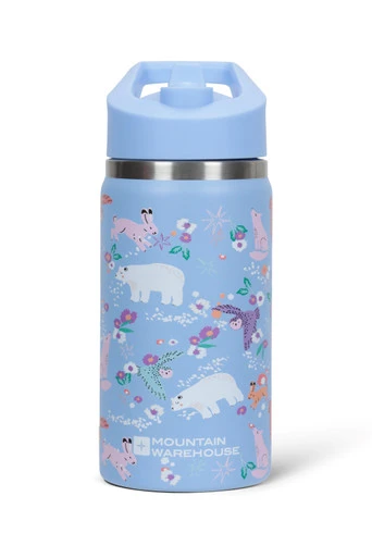 Bouteille isotherme pour enfants avec paille - 360 ml - Mix