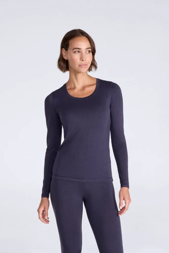 Keep the Heat Womens Base Layer Long Sleeve Top - Navy