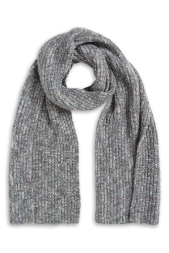 Marl Women’s Knitted Scarf - Dark Purple