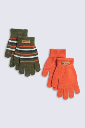 Magic Grippi Kids Gloves - Khaki