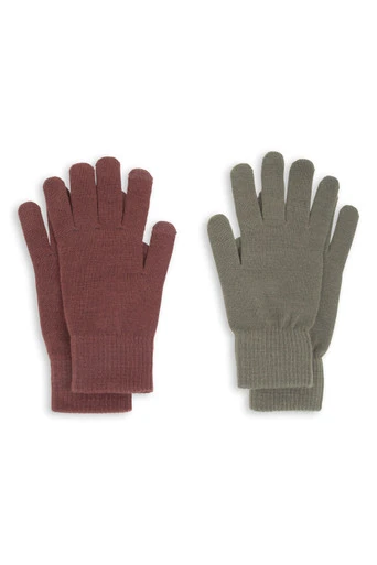 Magic Touchscreen Mens Gloves - 2Pk - Dark Khaki