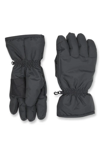Mens Ski Gloves - Light Grey