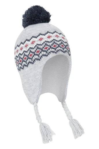 Character Kids Borg Lined Trapper Hat - Grey