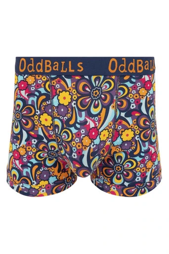 Mens Cotton Boxer Shorts - Soft Everyday Underwear - Purple