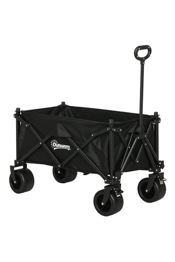 110L Festival Camping Trolley Cart - Black