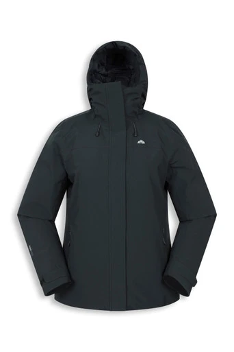 Veste courte imperméable et matelassée pour femme EMS Mallory - Noir