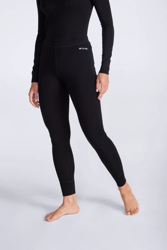 Merino Womens Base Layer Pants - Black