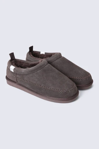 Sloane Womens Fur Lined Slippers - Brown