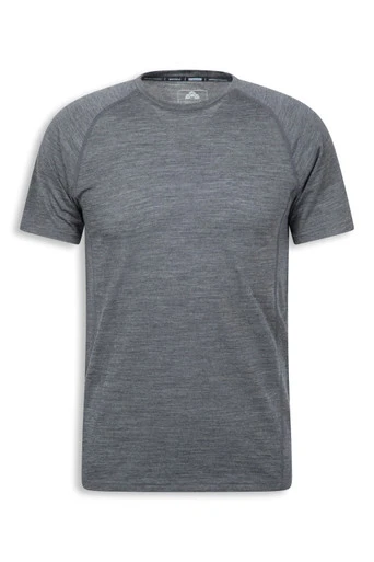 EMS Summit Men's Merino Base Layer Short Sleeve Top - Dark Grey