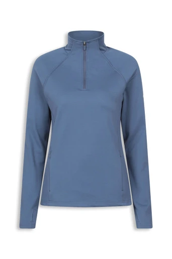 EMS Prairie Womens Half Zip Midlayer - Blue