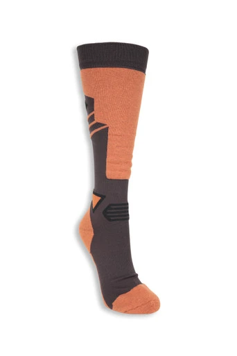Mountaineer Womens Thermal Merino Knee Ski Sock - Marron