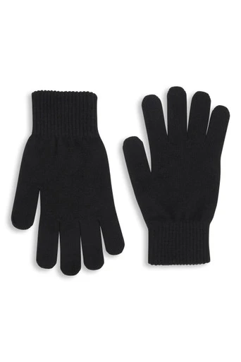 EMS Everyday Mens Merino Knitted Gloves - Black