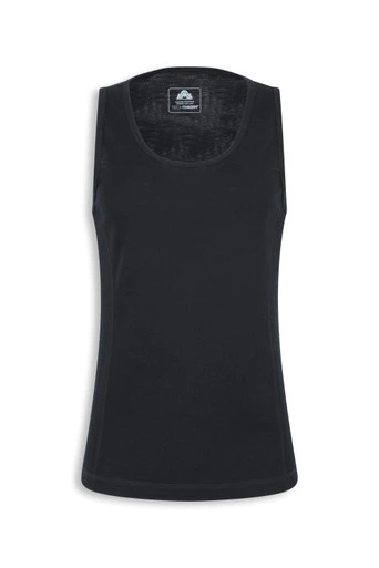 EMS Merino Womens Base Layer Vest Top - Jet Black
