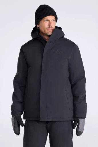 Snowfall Men's Waterproof Ski Jacket - Black