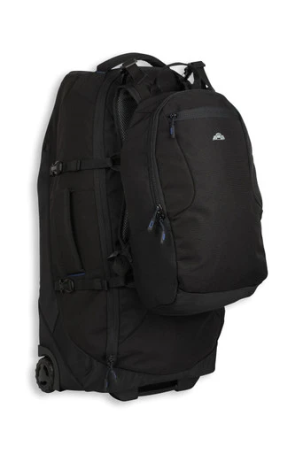Sac à dos à roulettes  Voyager  EMS 50 L + 20 L - Noir Carbone