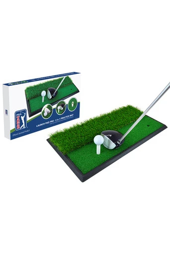2 In 1 Golf Hitting Mat - Green