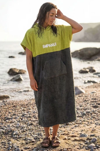 Women's Cotton Surf Towel - Green-Grey
