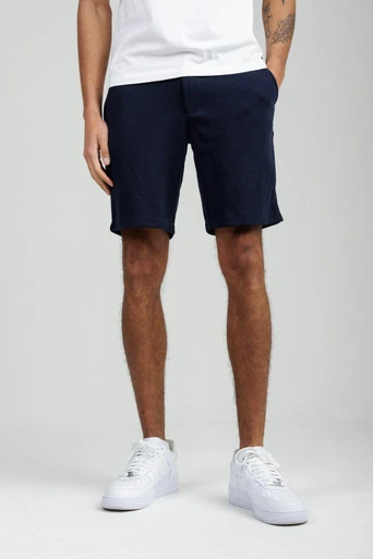 Piqué Fleece Mens Shorts - Navy