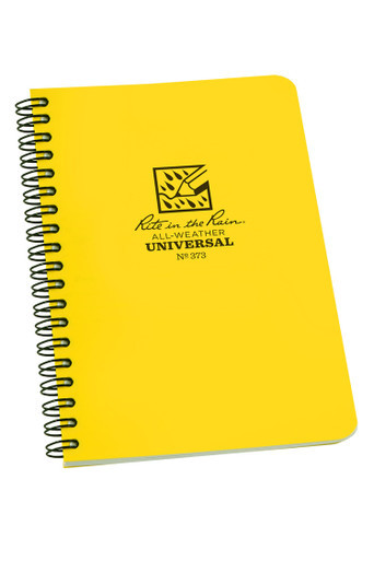 Side Spiral Notebook No. 373 - Yellow 4.875" x 7"