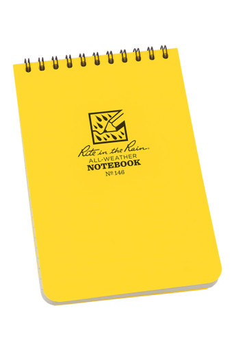 Top Spiral Bound Pocket Notepad No.146 - Yellow 4" x 6"