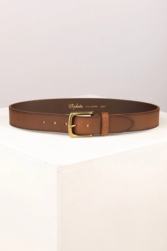 Kiplin Mens Leather Jeans Belt - Antique Tan