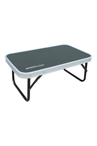 Low Folding  Table with Alu Top (56 x 34) - Grey