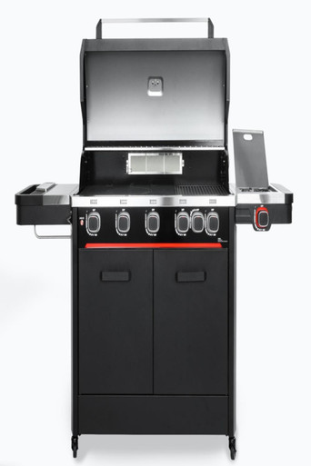 Byron 5T+ Gas Outdoor BBQ 5 Burner - Black / Silver