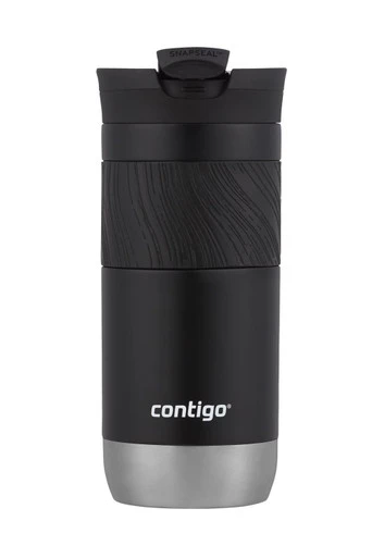 Insulated Stainless Steel Travel Mug SNAPSEAL - Licorice / 470 ml