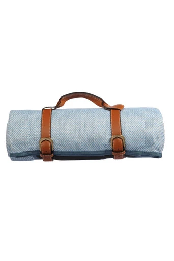 Large Picnic Rug with Handles 150x200cm - Blue