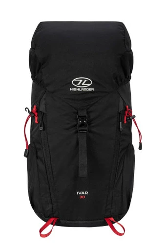 30L Ivar Lightweight Air Vent Rucksack - Black