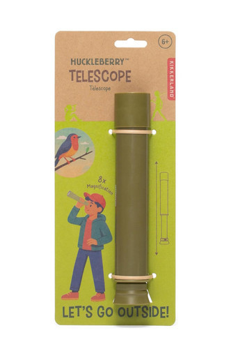 Handheld Extendable 8x Mag Childrens Telescope - Green