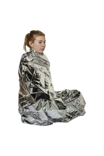Emergency Survival Thermal Blanket Heat Reflective - Silver