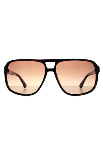 TB00031 Aviator Unisex Sunglasses - Dark Havana / Brown Polarised