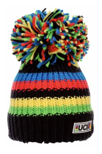 UCI Rainbow Stripes Unisex Hat - Red/Blue/Yellow/Green Stripes