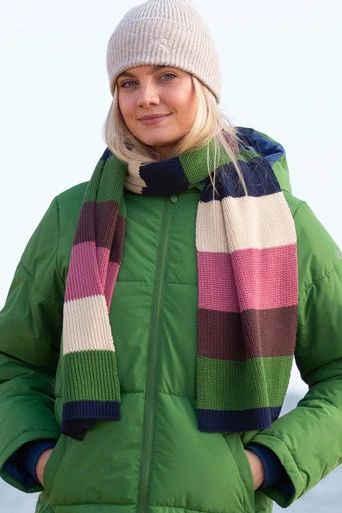 Womens 100% Organic Cotton Cliff Knit Scarf - Cliff