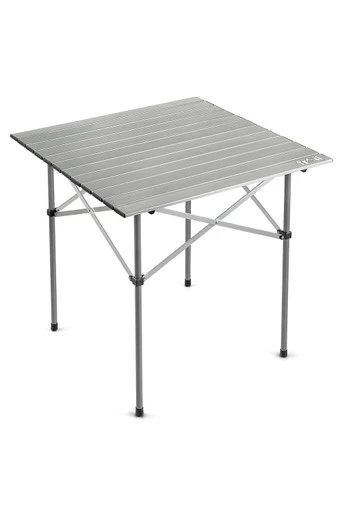 Roll Top Folding Camping Table - Silver